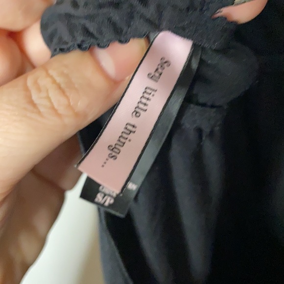 Victoria secret teddy nightie black lace bow small - Picture 10 of 11